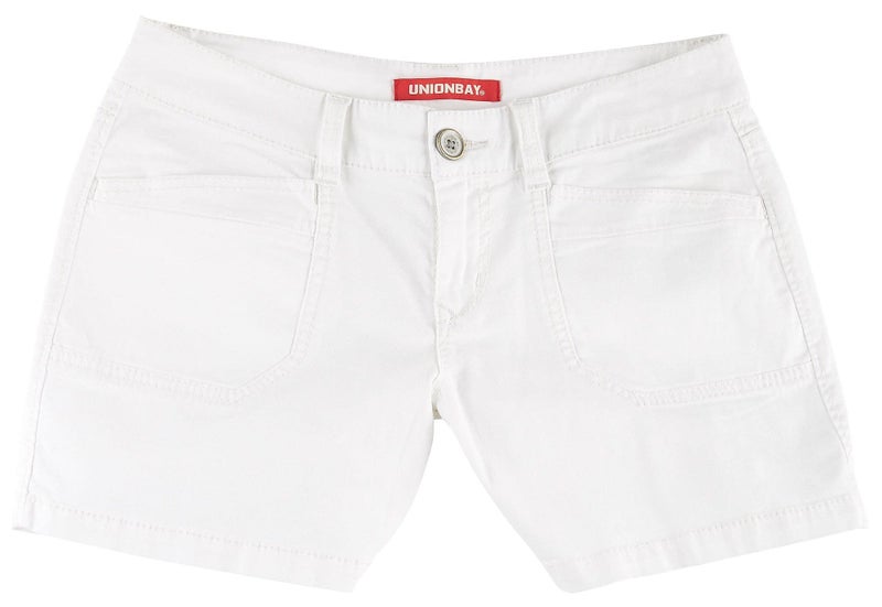 Unionbay Women's Darcy Shorts, White, 5 - Image 3